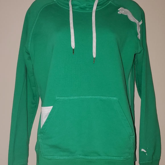 puma green hoodie